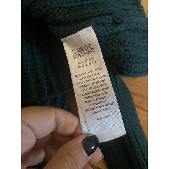 Rachel Zoe women's Vintage Style Ribbed Knit mock neck sweater balloon sleeve - Picture 8 of 8